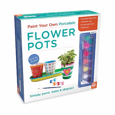 Paint Your Own: Porcelain Flower Pots