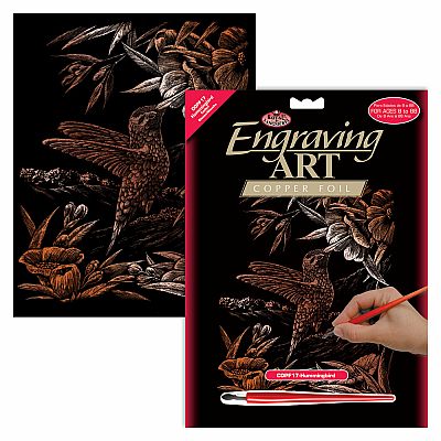 Engraving Art Copper - Hummingbird