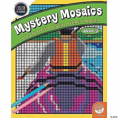 Mystery Mosaic: Book 9 - Colour By Number