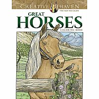 Creative Haven Great Horses Coloring Book