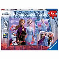 Frozen: Journey Starts(3x49 pc) Ravensburger