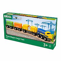 BRIO 33982 Three Wagon Cargo Train