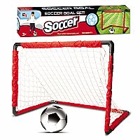 Soccer Goal Set - Collapsible with Ball