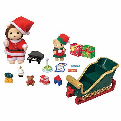 Calico Critters - Mr. Lion's Winter Sleigh