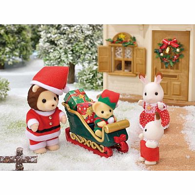 Calico Critters - Mr. Lion's Winter Sleigh