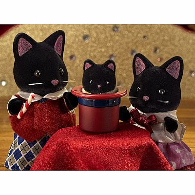 Calico Critters -  Midnight Cat Family 