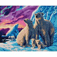 Crystal Art - LG Polar Bear Family