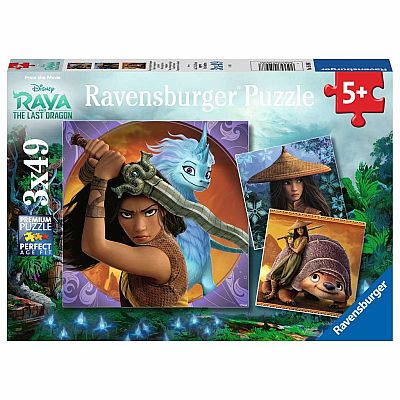 Raya And The Last Dragon (3 x 49 pc) Ravensbuger
