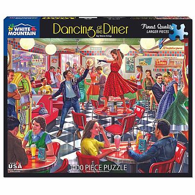 Dancing at the Diner (1000 pc) White Mountain