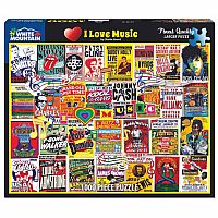 I Love Music (1000 pc) White Mountain