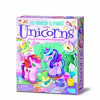3D Mould & Paint Glitter Unicorns (4M)