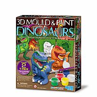 3D Mould & Paint Dinosaurs (4M)