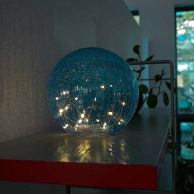 LED Faerie Globe - Blue 15 cm