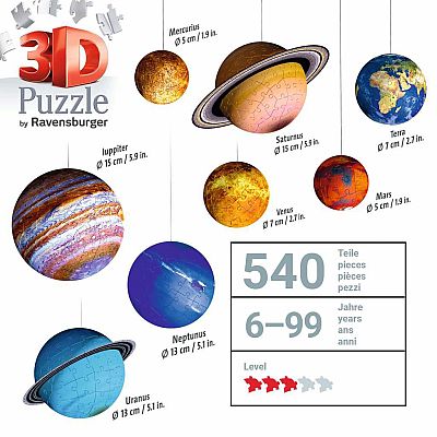 3D Solar System (522 pc  Ravensburger