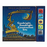 Goodnight  Goodnight Construction Site Sound Book: (Construction Books for Kids, Books with Sound for Toddlers, Children's Truc