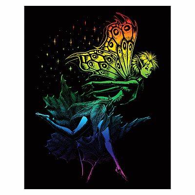 Engraving Art Rainbow - Dancing Fairy