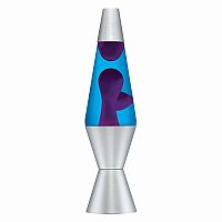 Lava Lamp - 14.5''  Purple/Blue  Silver
