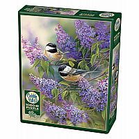 Chickadees and Lilacs (1000 pc) Cobble Hill