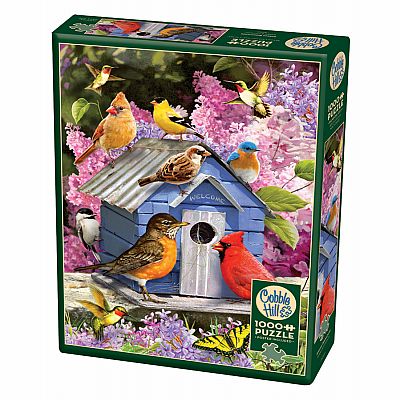 Spring Birdhouse (1000 pc) Cobble Hill