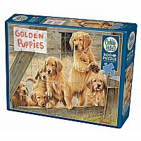 Golden Puppies (500 pc) Cobble Hill