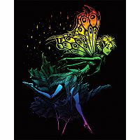 Engraving Art Rainbow - Dancing Fairy