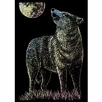 Engraving Art Holographic - Mini Lone Wolf