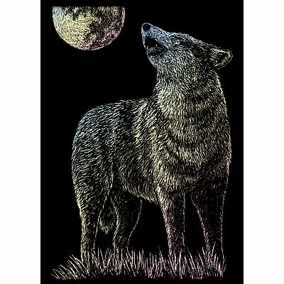 Engraving Art Holographic - Mini Lone Wolf